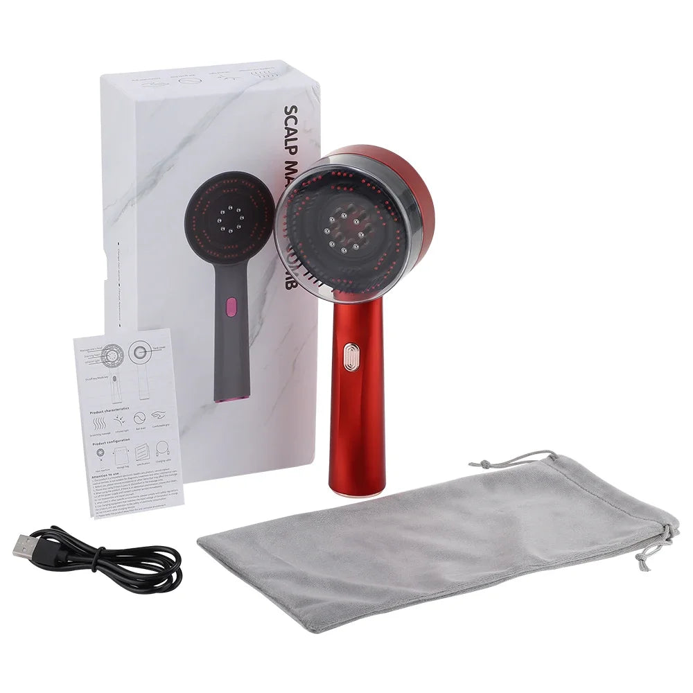 Brosse Stimulante Cuir Chevelu LED & Sérum