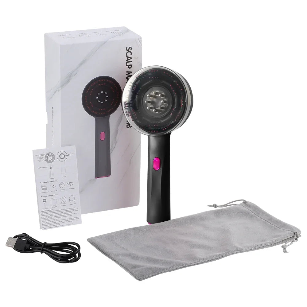 Brosse Stimulante Cuir Chevelu LED & Sérum