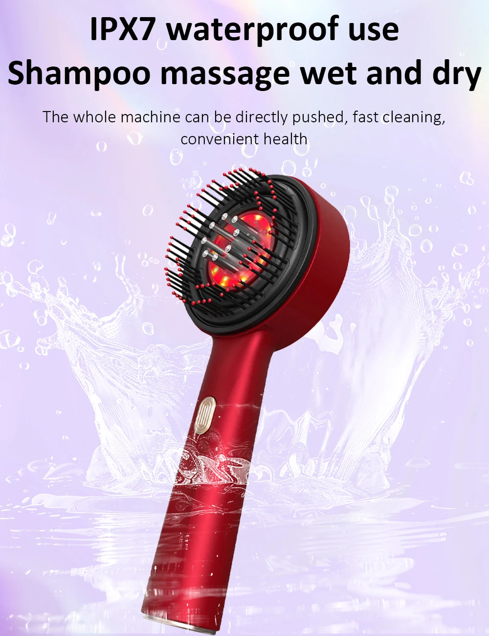 Brosse Stimulante Cuir Chevelu LED & Sérum