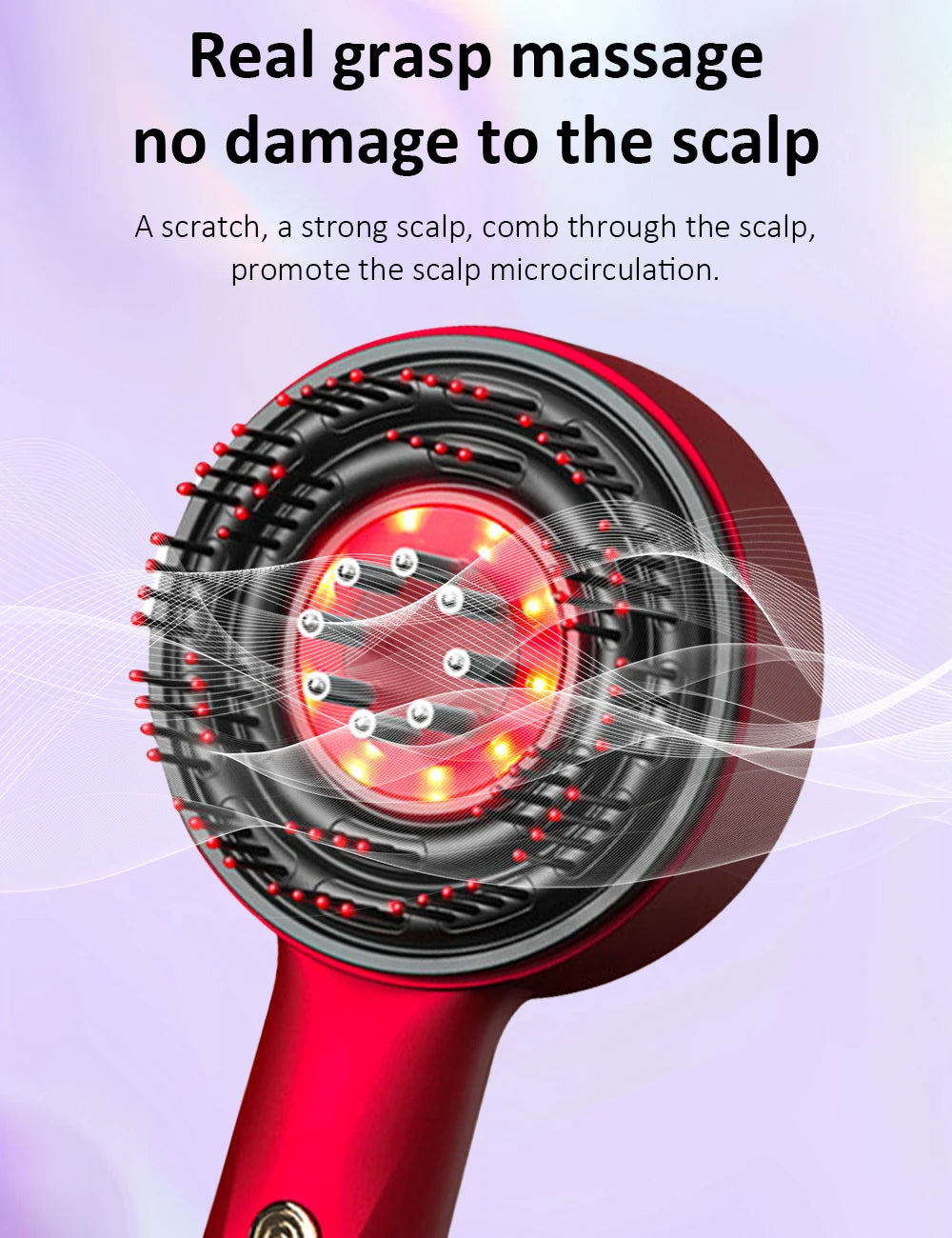 Brosse Stimulante Cuir Chevelu LED & Sérum